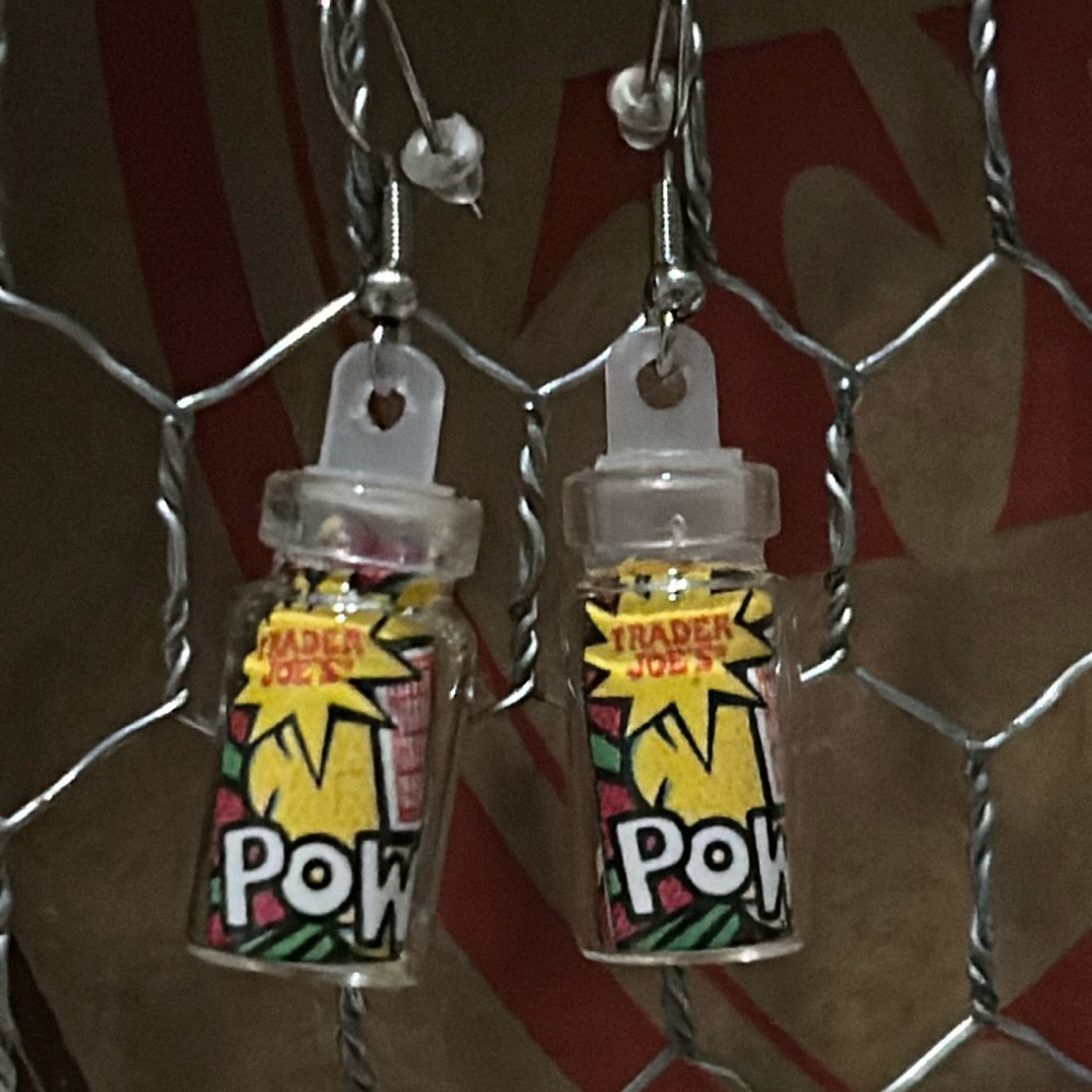 Glass jar Trader Joe’s earrings